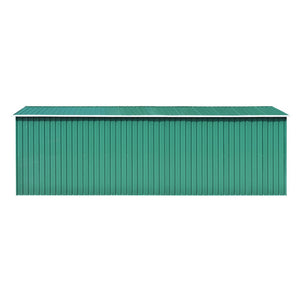 Garden shed 257x580x181 cm metal green