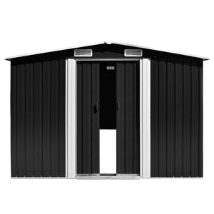 Garden shed 257x580x181 cm metal anthracite