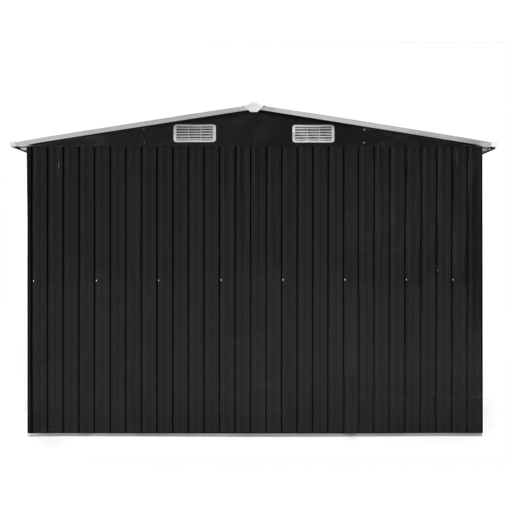 Garden shed 257x580x181 cm metal anthracite