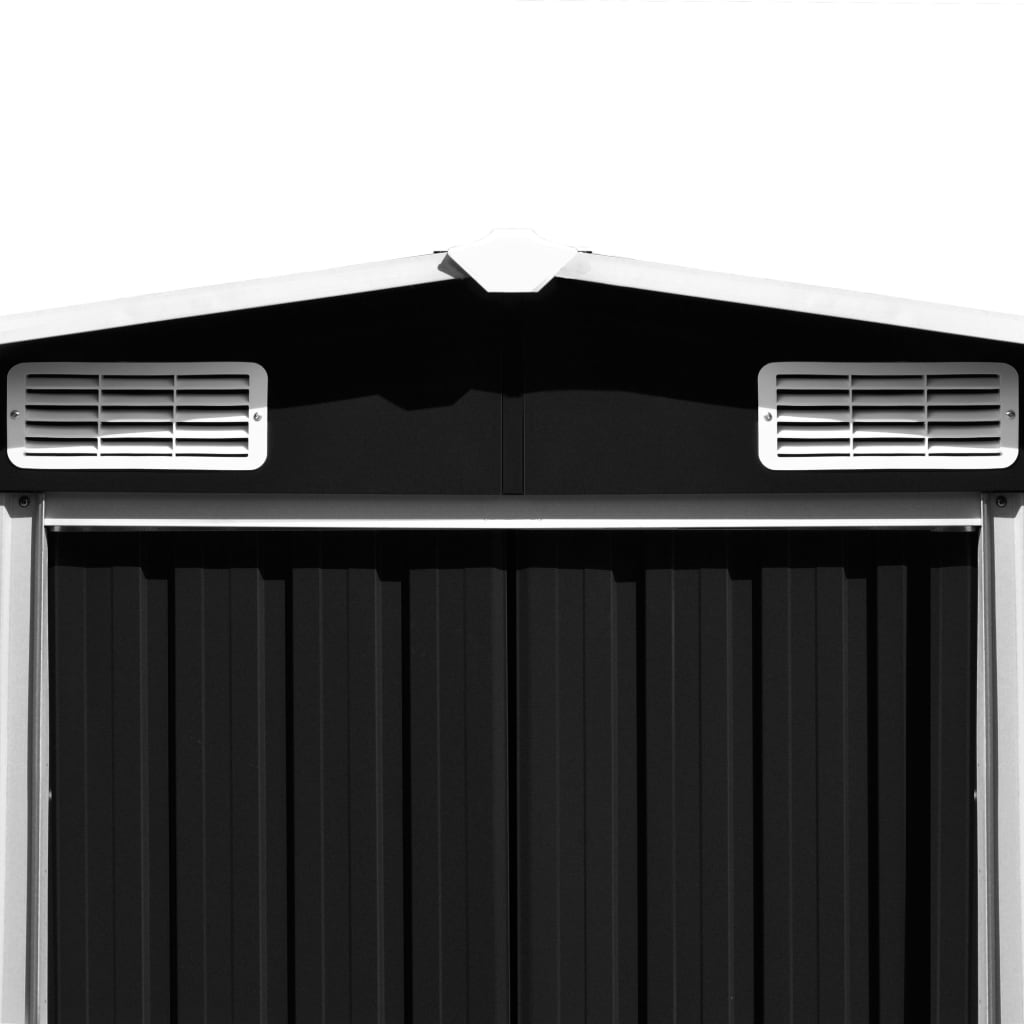 Garden shed 257x580x181 cm metal anthracite