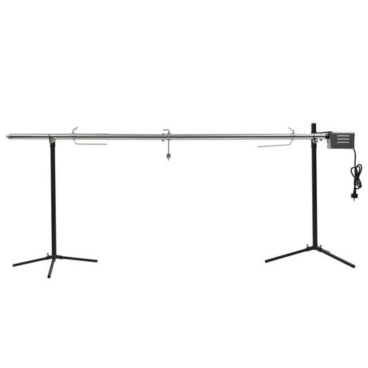 Automatisk grill med motor rustfritt stål 207x45x81 cm