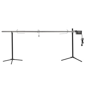 Automatisk grill med motor rustfritt stål 207x45x81 cm
