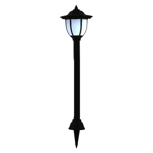 Utendørs sollampe 3 stk LED svart
