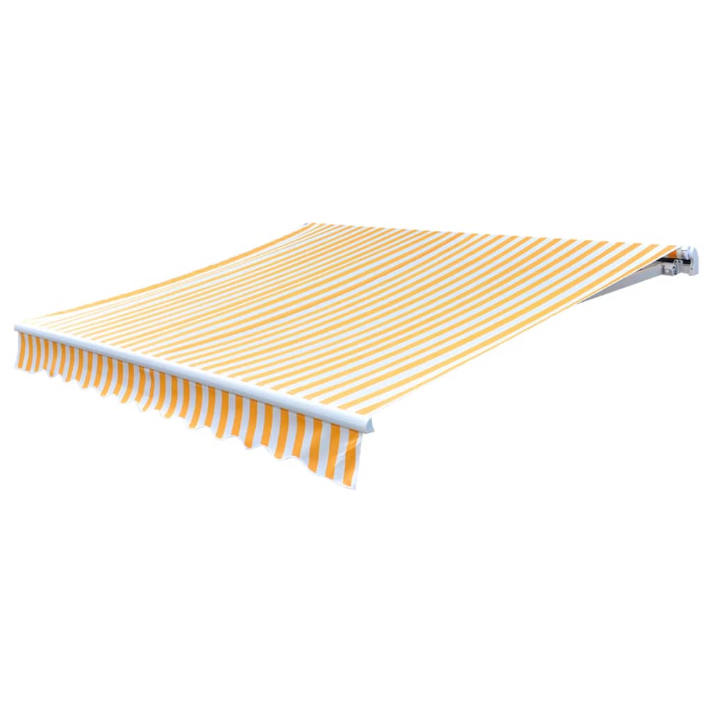 Markiseduk 350x250 cm oransje og hvit