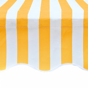 Markiseduk 350x250 cm oransje og hvit
