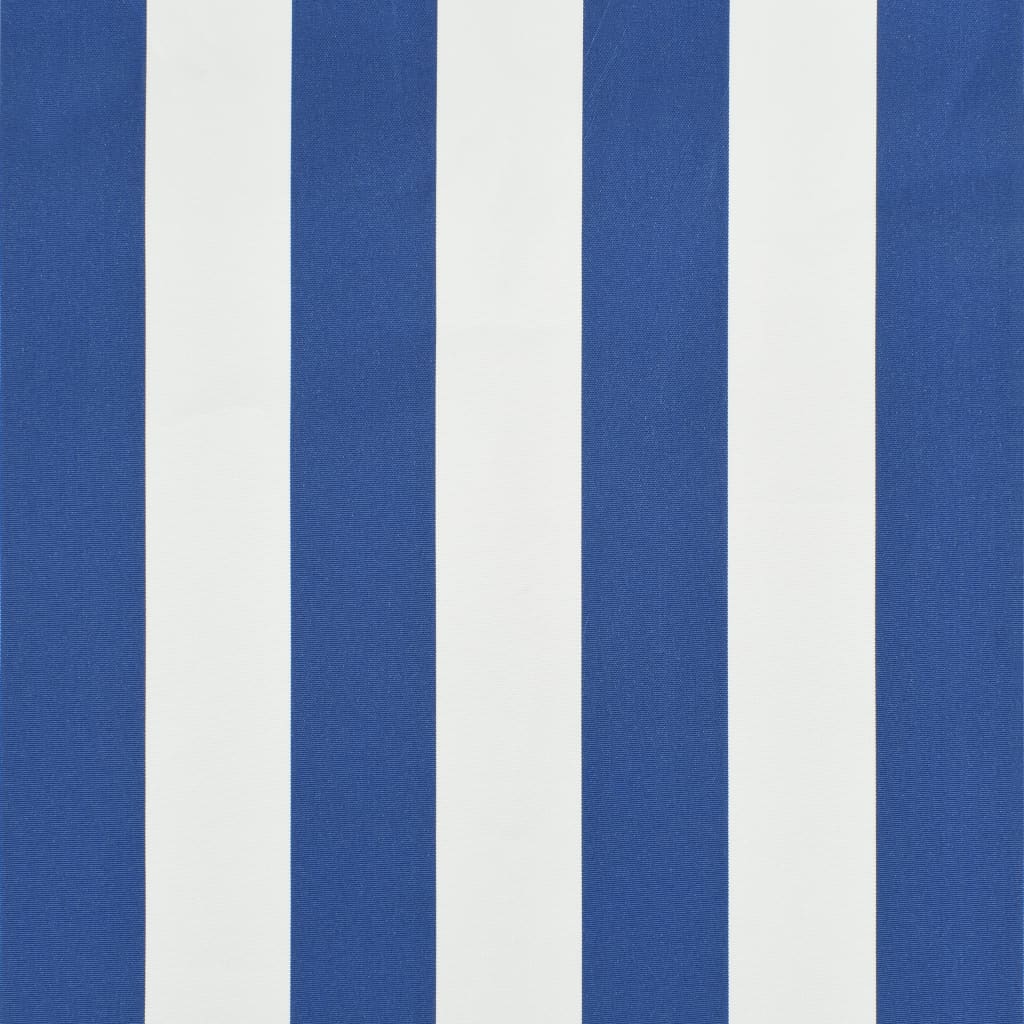 Uttrekkbar markise 300x150 cm blå og hvit