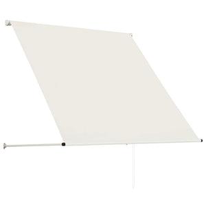 Uttrekkbar markise 150x150 cm kremhvit
