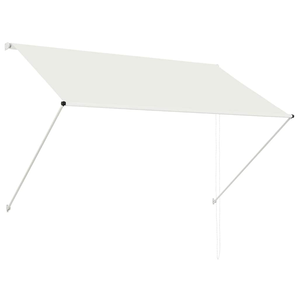 Uttrekkbar markise 200x150 cm kremhvit