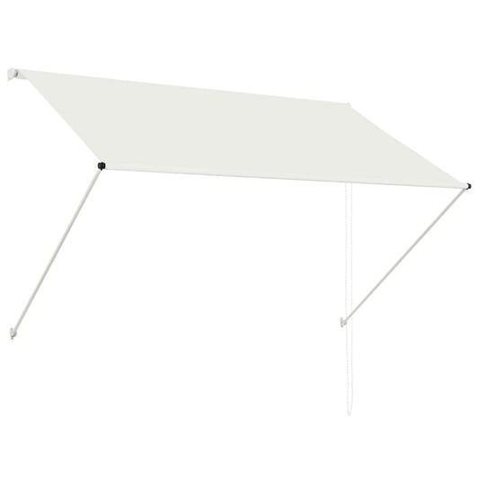 Uttrekkbar markise 200x150 cm kremhvit