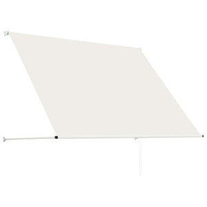Uttrekkbar markise 200x150 cm kremhvit