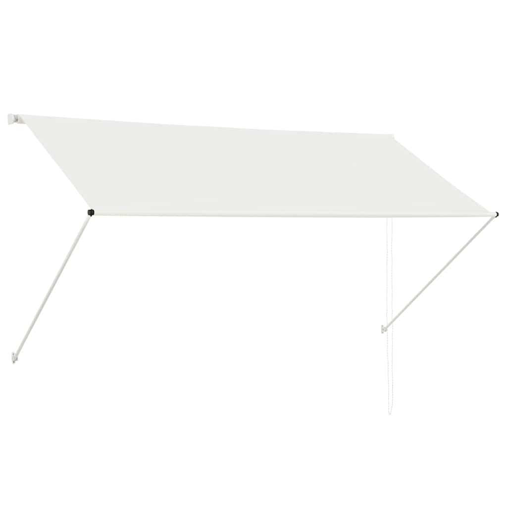 Uttrekkbar markise 250x150 cm kremhvit