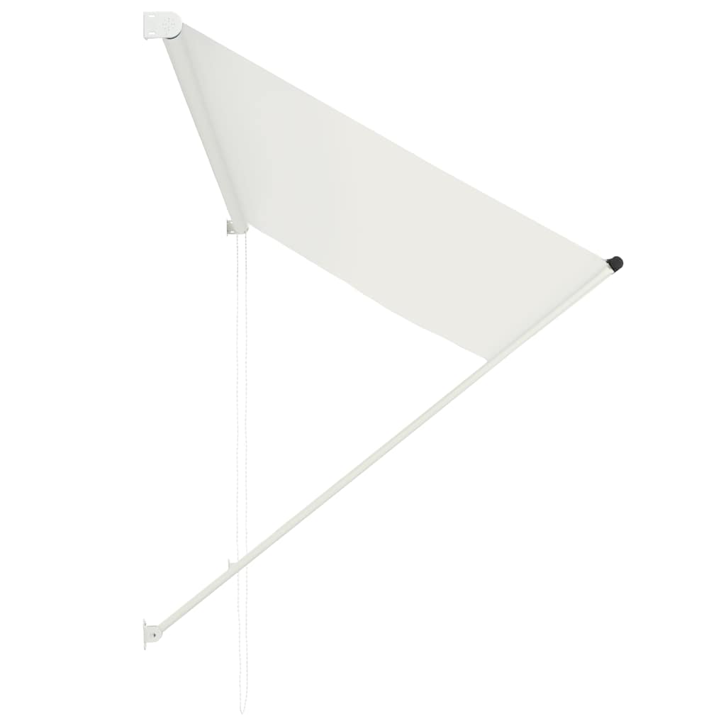 Uttrekkbar markise 250x150 cm kremhvit
