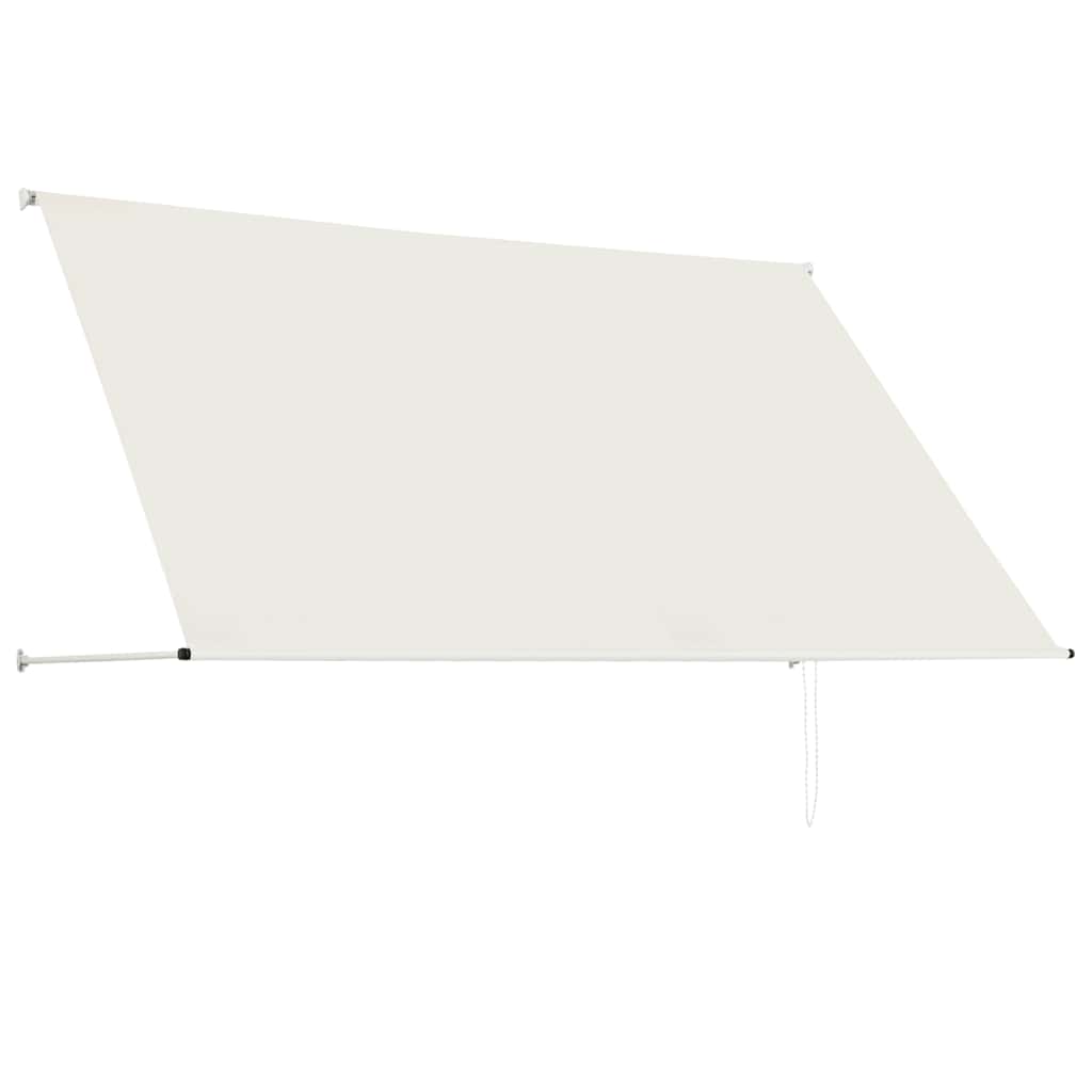 Uttrekkbar markise 250x150 cm kremhvit