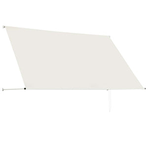 Uttrekkbar markise 250x150 cm kremhvit