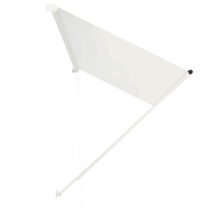 Uttrekkbar markise 300x150 cm kremhvit