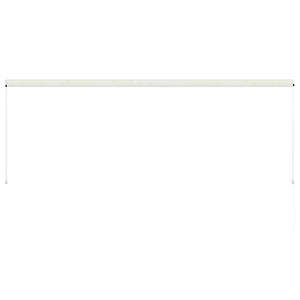 Uttrekkbar markise 350x150 cm kremhvit