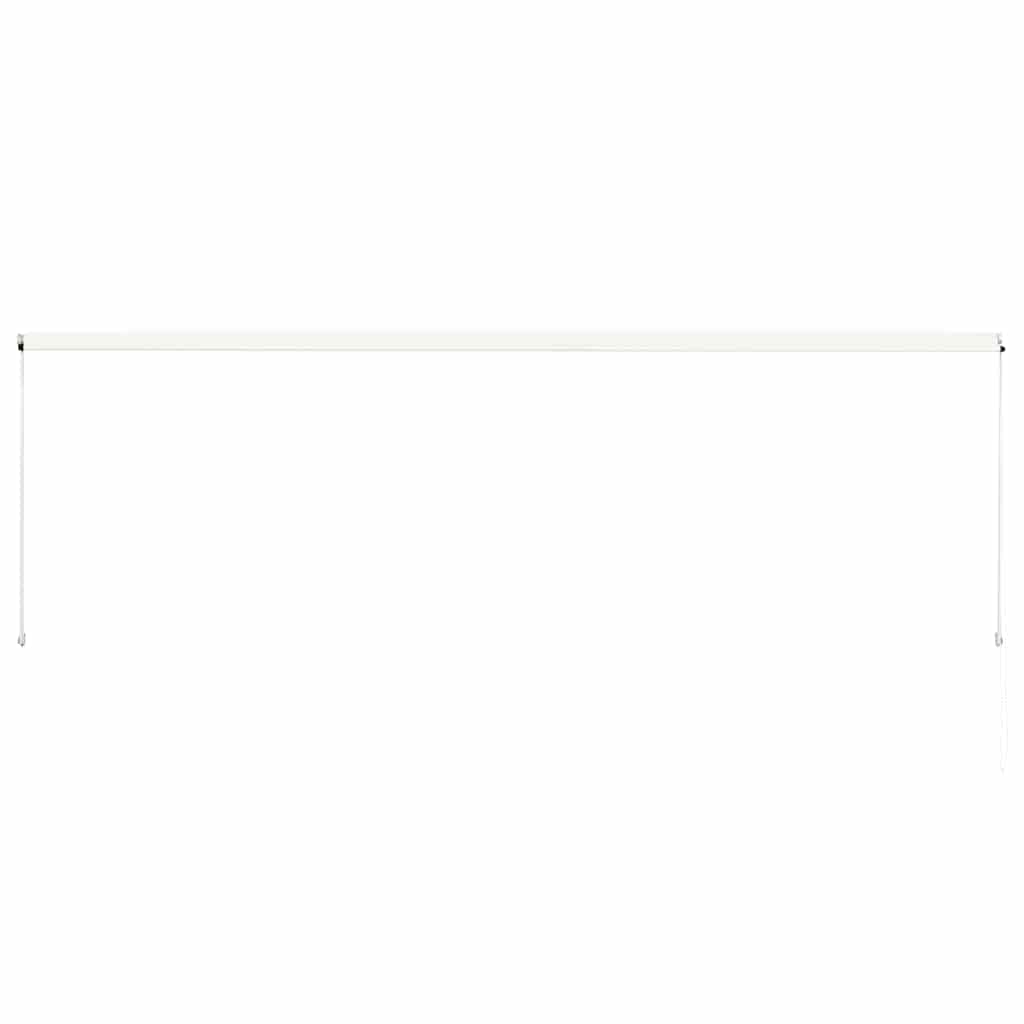 Uttrekkbar markise 400x150 cm kremhvit