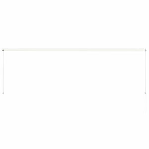 Uttrekkbar markise 400x150 cm kremhvit