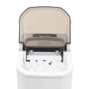Isbitmaskin 1,4 L 15 kg / 24 t hvit