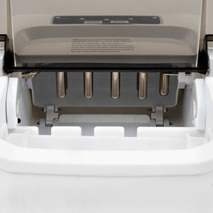 Isbitmaskin 1,4 L 15 kg / 24 t hvit