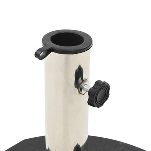 Parasollfot granitt 28,5 kg rund svart