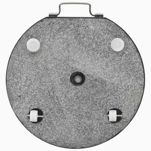 Parasollfot granitt 28,5 kg rund svart