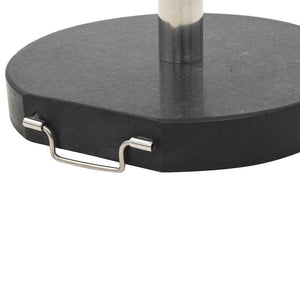 Parasollfot granitt 28,5 kg rund svart