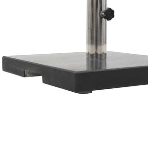 Parasollfot granitt 20 kg kvadratisk svart