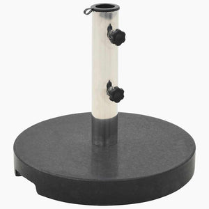 Parasollfot granitt 20 kg rund svart