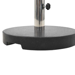 Parasollfot granitt 20 kg rund svart