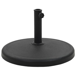 Parasollfot polyresin rund 19 kg svart