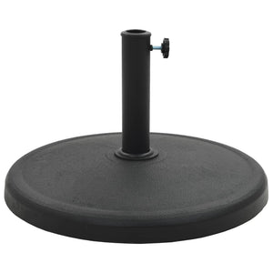 Parasollfot polyresin rund 19 kg svart