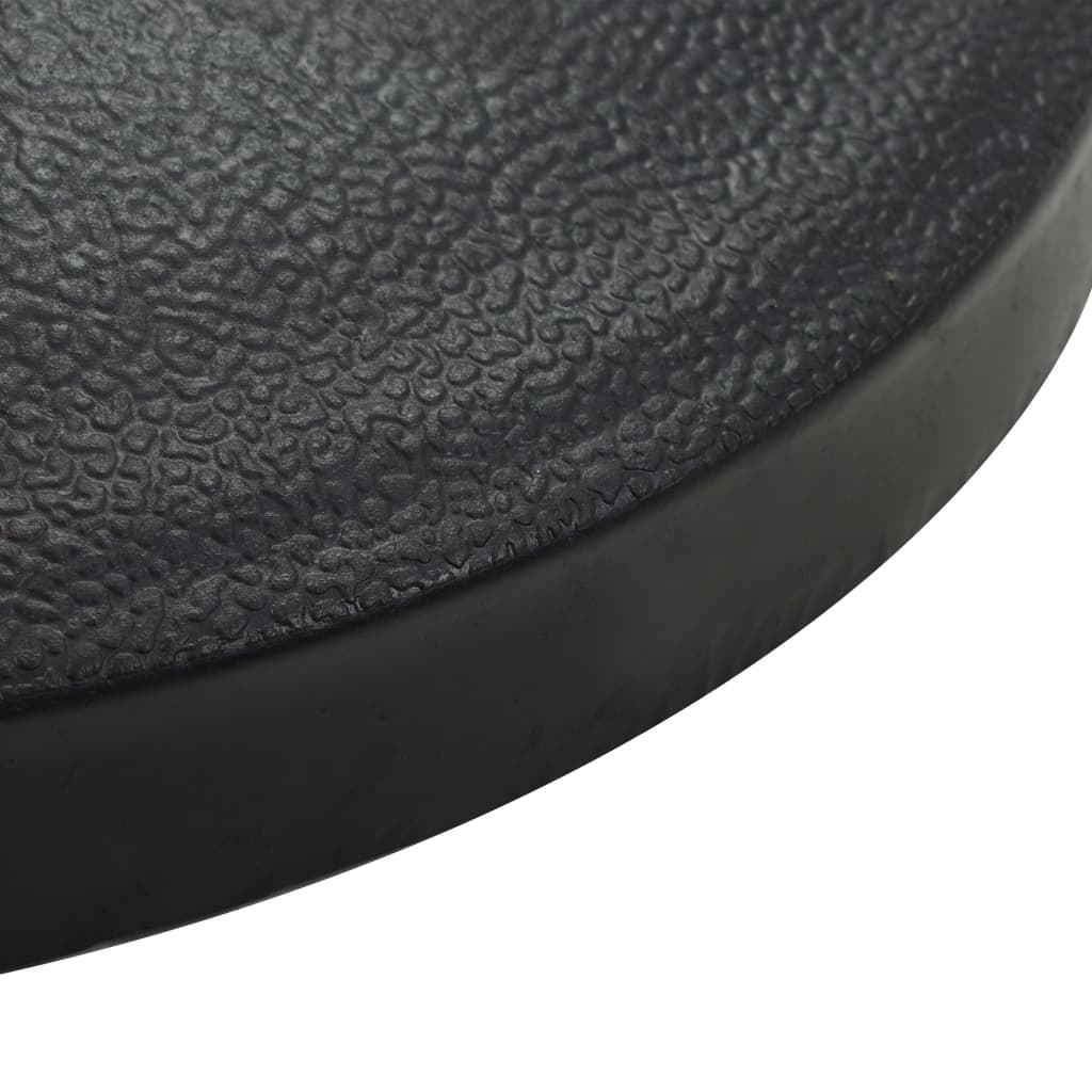 Parasollfot polyresin rund 19 kg svart