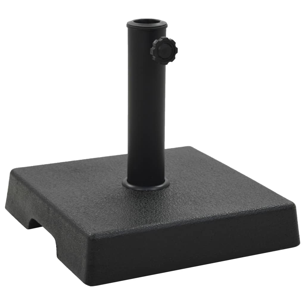 Parasollfot polyresin firkantet 8 kg svart