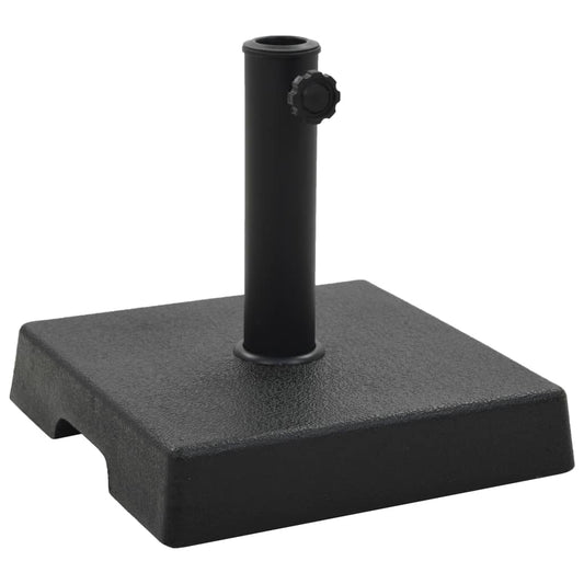 Parasollfot polyresin firkantet 8 kg svart