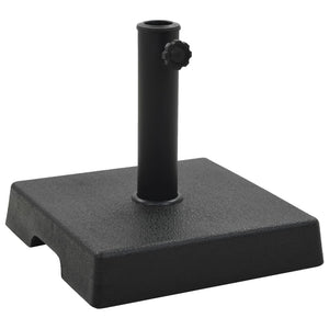 Parasollfot polyresin firkantet 8 kg svart