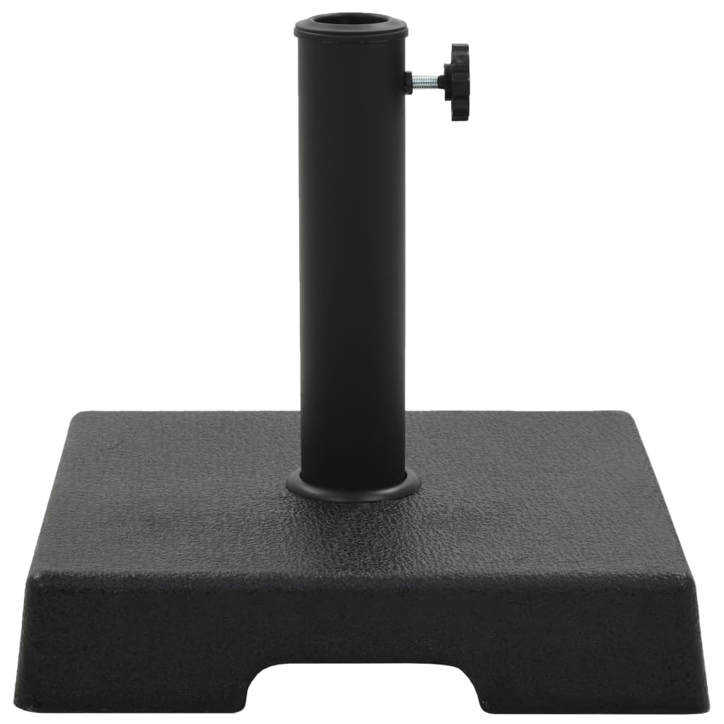 Parasollfot polyresin firkantet 8 kg svart