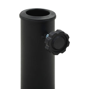 Parasollfot polyresin firkantet 8 kg svart