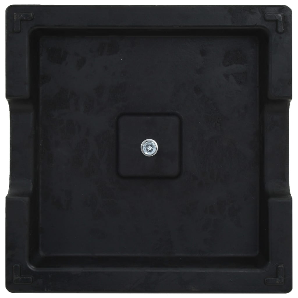 Parasollfot polyresin firkantet 8 kg svart