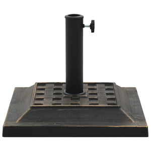 Parasollfot polyresin firkantet 12 kg bronse