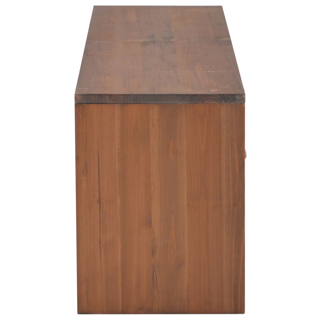 TV-benk med 4 skuffer 120x30x40 cm heltre gran