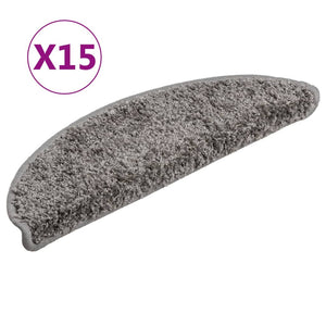 Trappetrinnstepper 15 stk grå 56x17x3 cm