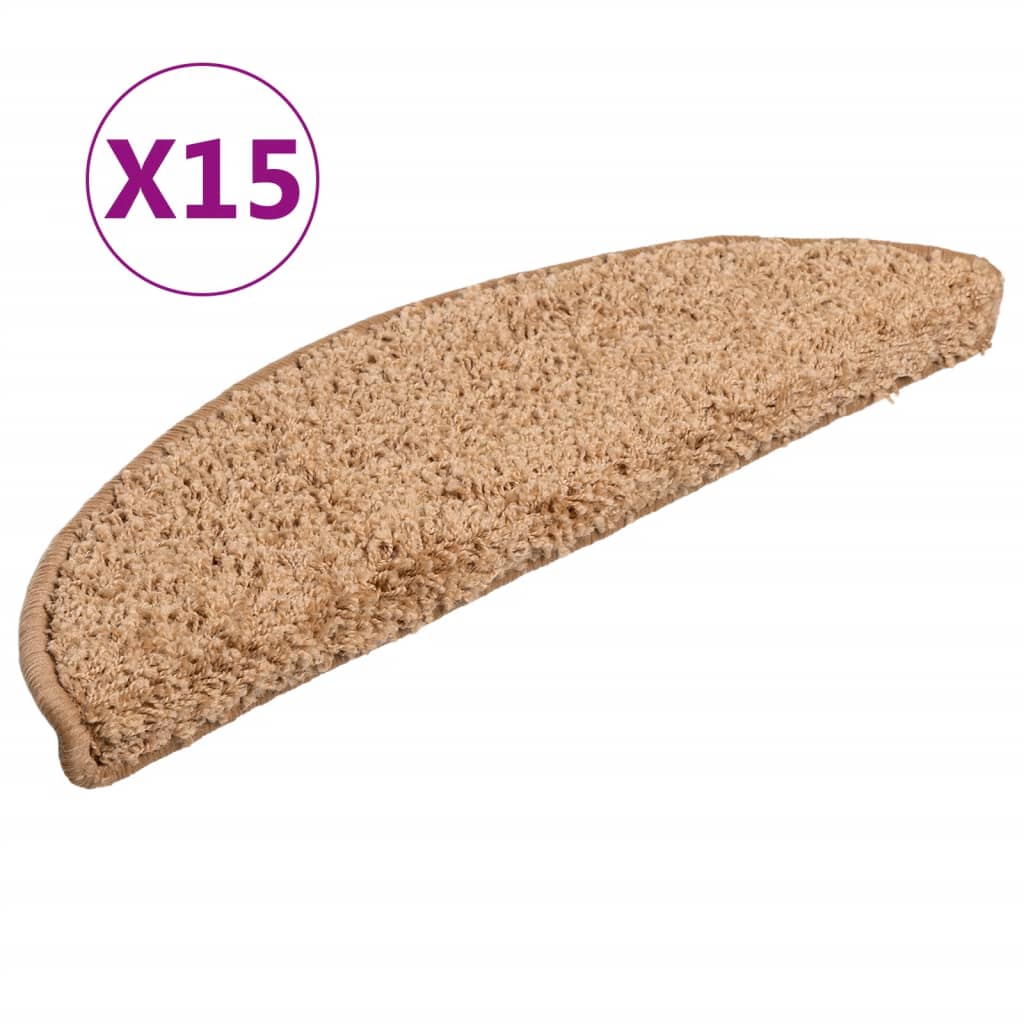 Trappetrinnstepper 15 stk beige 56x17x3 cm