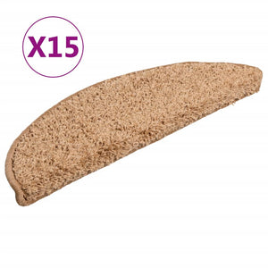 Trappetrinnstepper 15 stk beige 56x17x3 cm