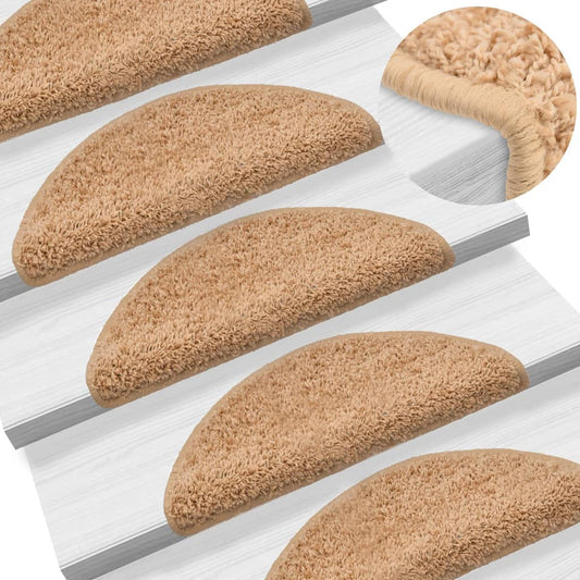 Trappetrinnstepper 15 stk beige 56x17x3 cm