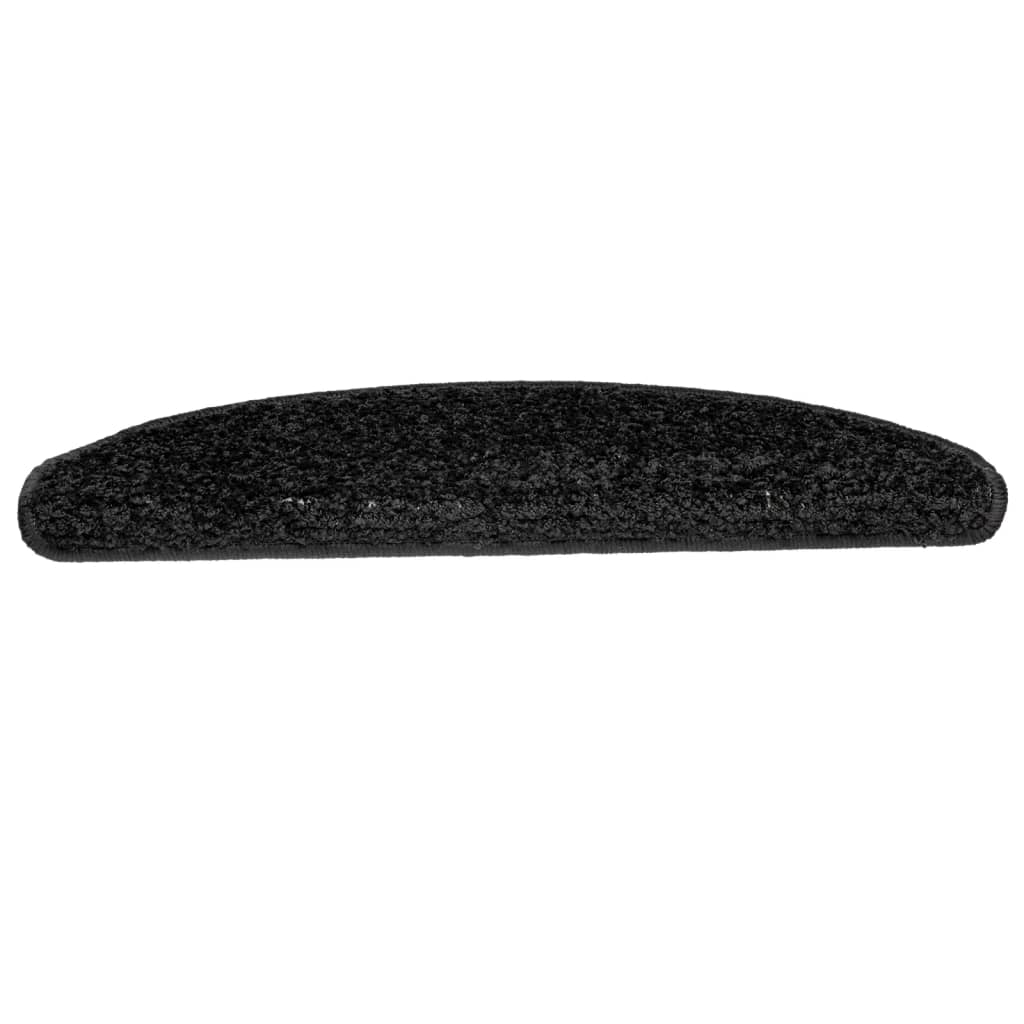 Trappetrinnstepper 15 stk svart 65x21x4 cm