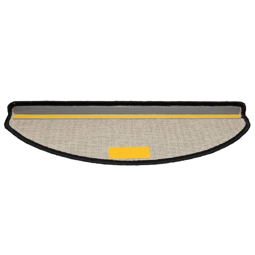 Trappetrinnstepper 15 stk svart 65x21x4 cm