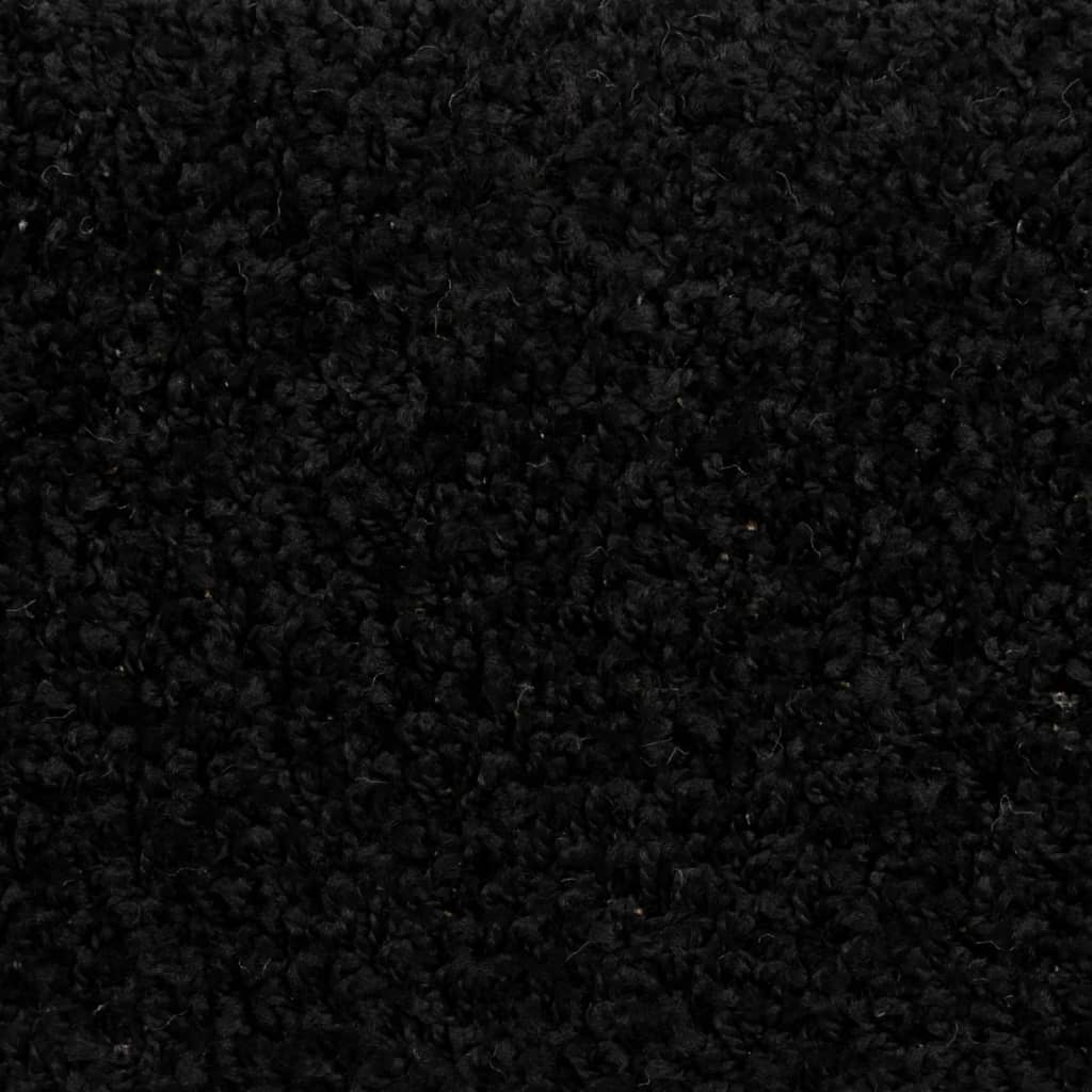 Trappetrinnstepper 15 stk svart 65x21x4 cm