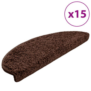 Trappetrinnstepper 15 stk brun 65x21x4 cm