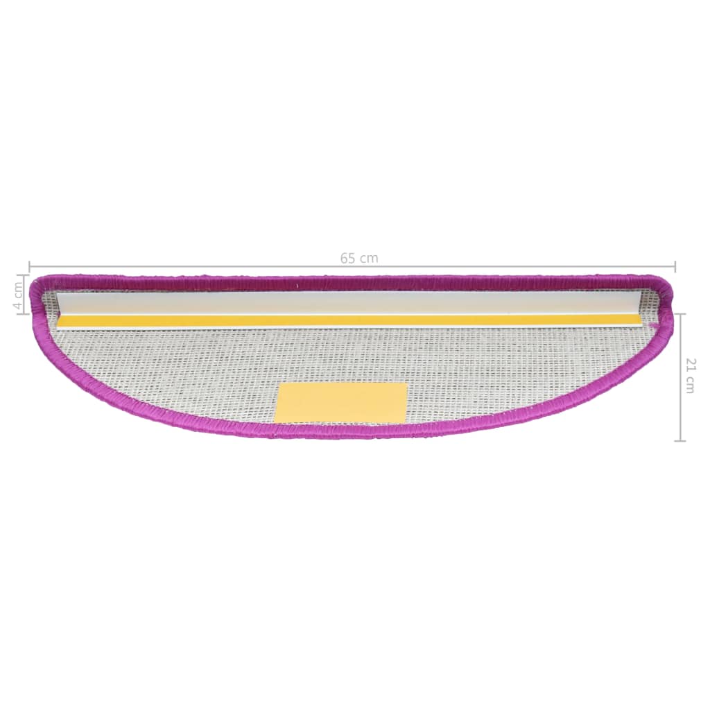 Trappetrinnstepper 15 stk fiolett 65x21x4 cm